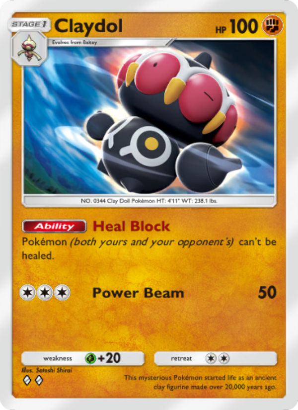 Claydol - Pokémon TCG Card