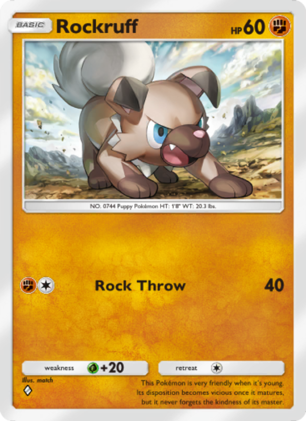 Rockruff - Pokémon TCG Card