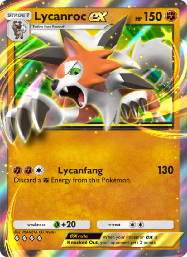 Lycanroc ex - Pokémon TCG Card