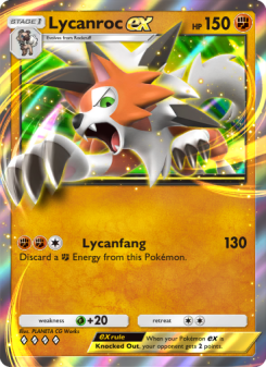 Lycanroc ex - pokemon TCG Card