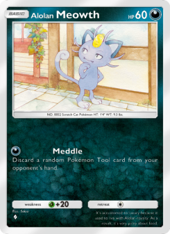 Alolan Meowth - pokemon TCG Card