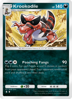 Krookodile - pokemon TCG Card