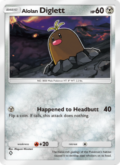 Alolan Diglett - pokemon TCG Card