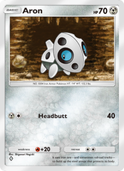 Aron - pokemon TCG Card