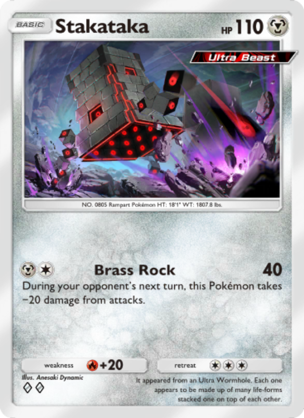 Stakataka - Pokémon TCG Card