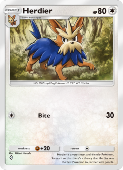 Herdier - pokemon TCG Card