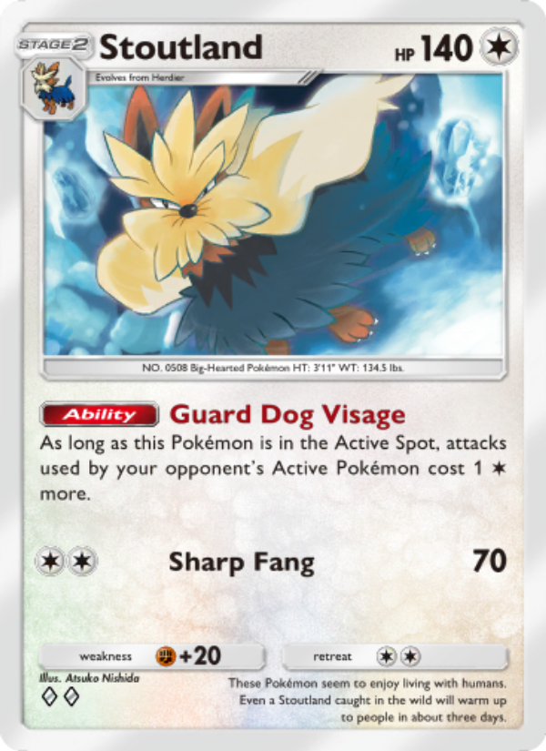 Stoutland - Pokémon TCG Card