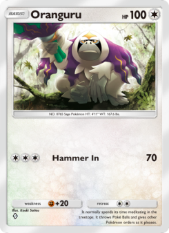 Oranguru - pokemon TCG Card