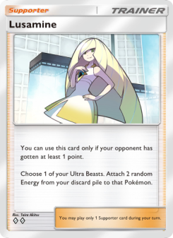 Lusamine - pokemon TCG Card