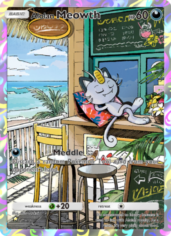 Alolan Meowth - Pokémon TCG Card