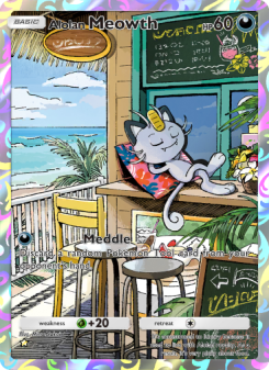 Alolan Meowth - pokemon TCG Card
