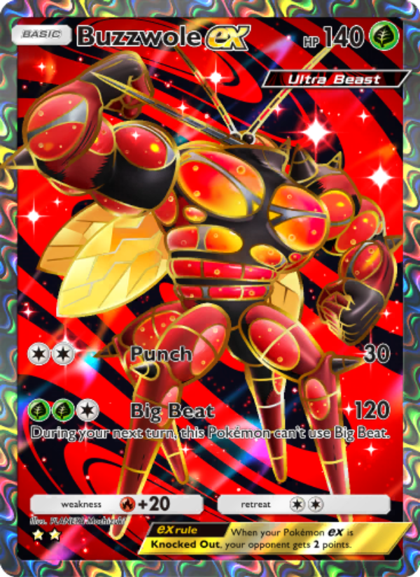 Buzzwole ex - Pokémon TCG Card