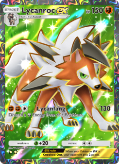 Lycanroc ex - pokemon TCG Card