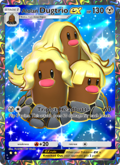 Alolan Dugtrio ex - pokemon TCG Card