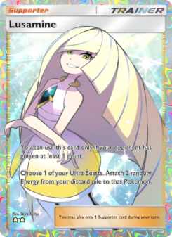 Lusamine - pokemon TCG Card