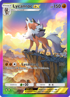Lycanroc ex - pokemon TCG Card