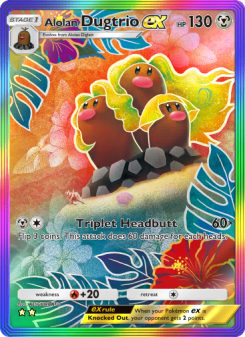 Alolan Dugtrio ex - pokemon TCG Card