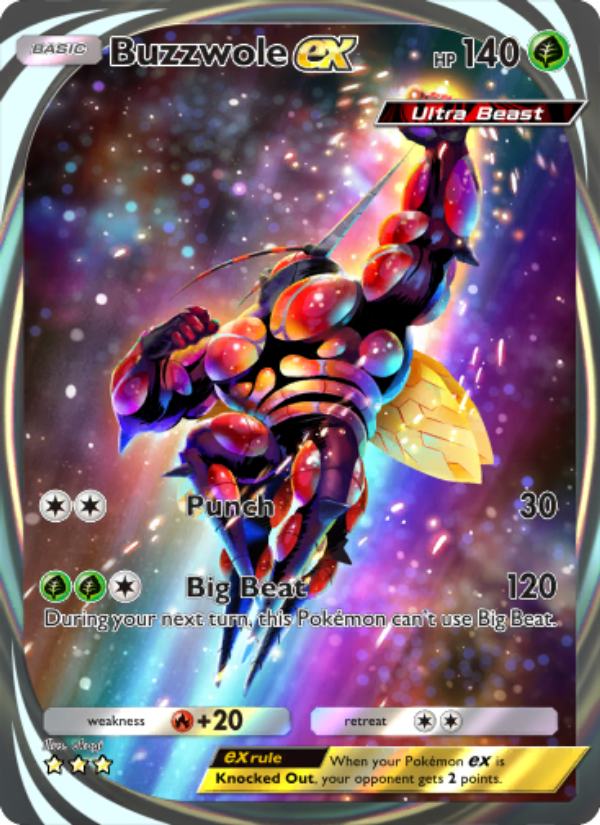 Buzzwole ex - Pokémon TCG Card