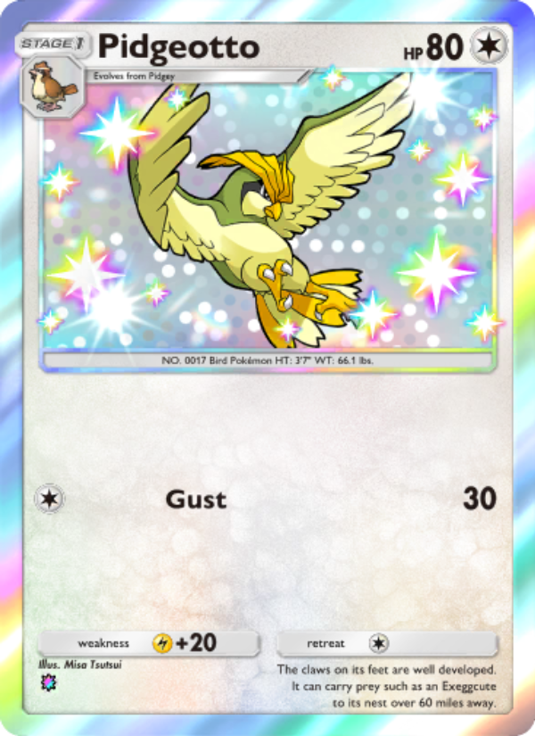 Pidgeotto - Pokémon TCG Card