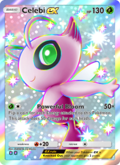 Celebi ex - pokemon TCG Card