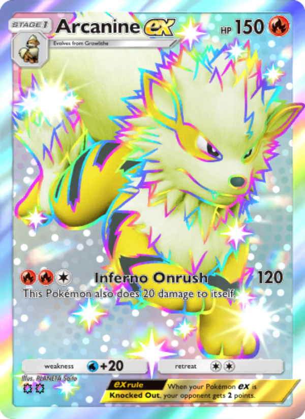 Arcanine ex - Pokémon TCG Card
