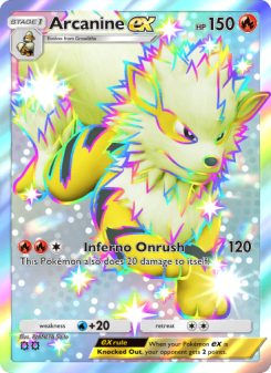 Arcanine ex - pokemon TCG Card