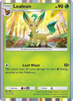 Leafeon - pokemon TCG Card