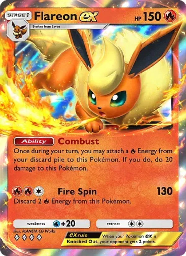 Flareon ex - Pokémon TCG Card