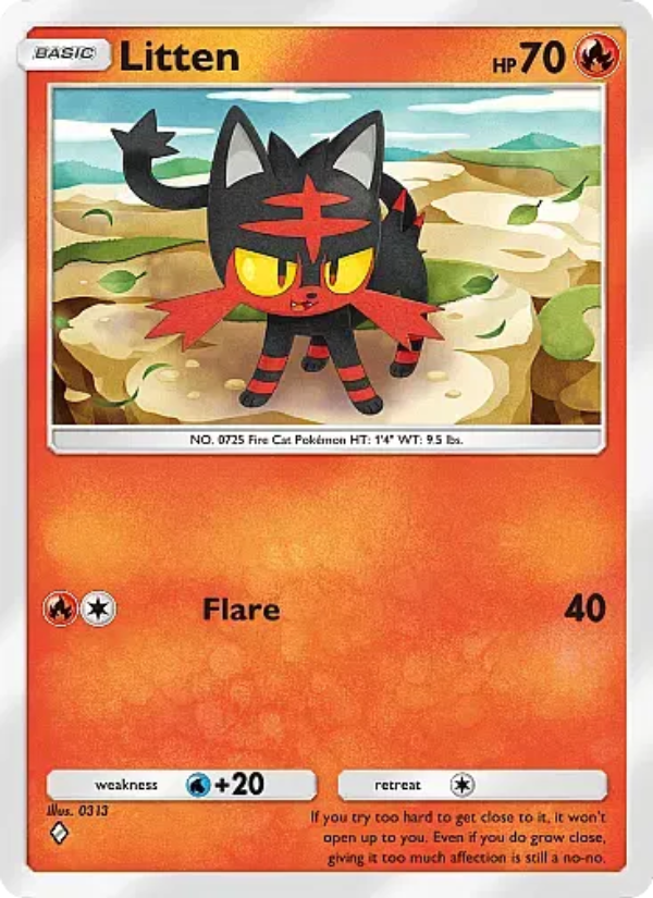 Litten - Pokémon TCG Card