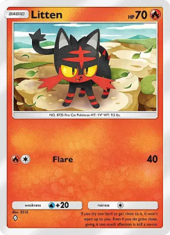 Litten - pokemon TCG Card