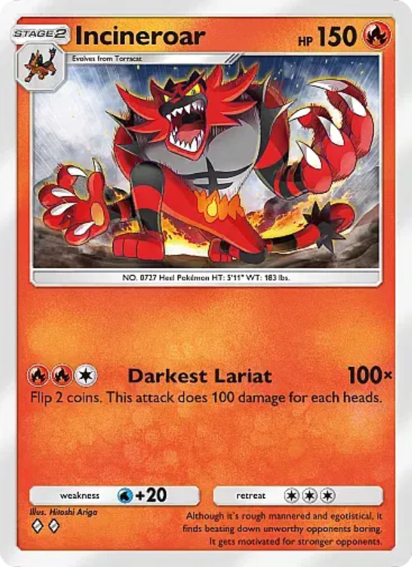 Incineroar - Pokémon TCG Card