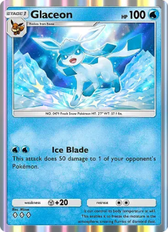 Glaceon - pokemon TCG Card