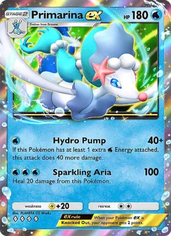 Primarina ex - Pokémon TCG Card