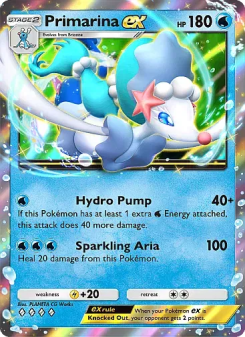 Primarina ex - pokemon TCG Card