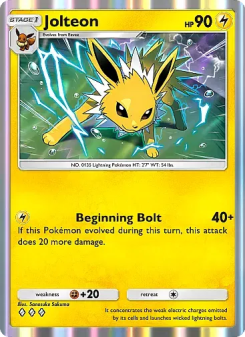 Jolteon - pokemon TCG Card