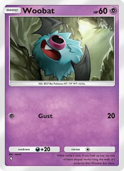 Woobat - pokemon TCG Card