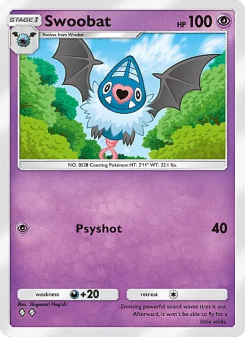 Swoobat - pokemon TCG Card