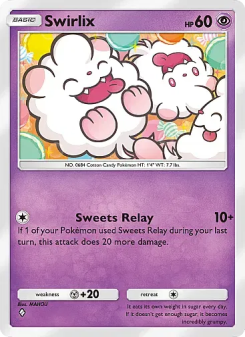 Swirlix - pokemon TCG Card