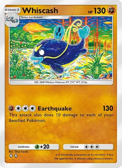 Whiscash - pokemon TCG Card