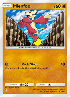 Mienfoo - pokemon TCG Card