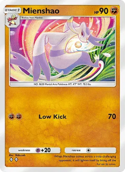 Mienshao - pokemon TCG Card