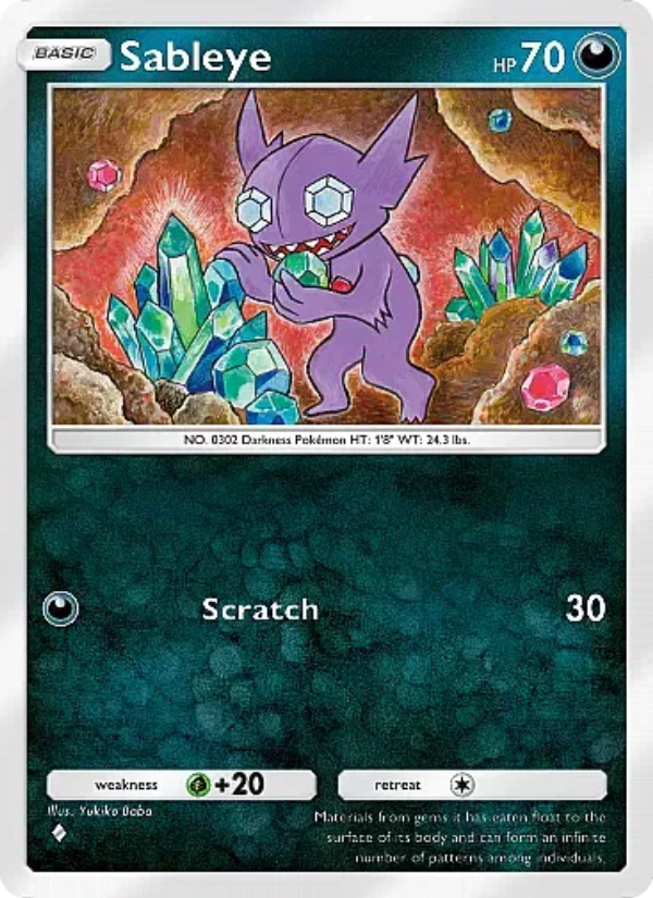 Sableye - Pokémon TCG Card