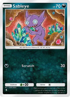Sableye - pokemon TCG Card