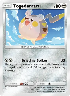 Togedemaru - pokemon TCG Card