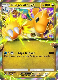 Dragonite ex - pokemon TCG Card