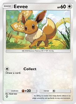 Eevee - pokemon TCG Card
