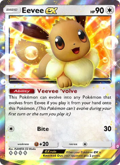 Eevee ex - pokemon TCG Card