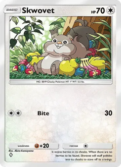 Skwovet - pokemon TCG Card