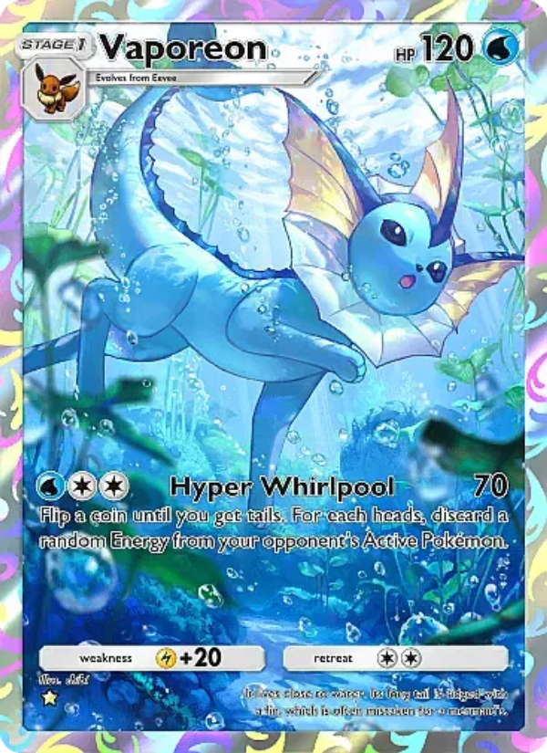 Vaporeon - Pokémon TCG Card