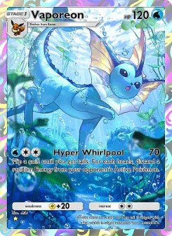 Vaporeon - pokemon TCG Card